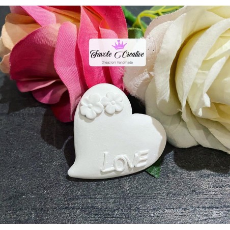 Gessetti profumati CUORE LOVE CON FIORE